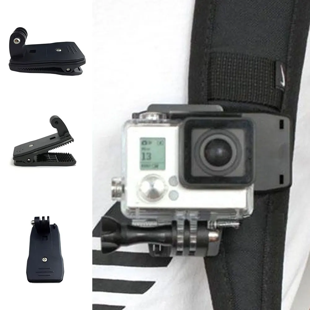360 Вращающийся рюкзак быстросъемный зажим Крепление для камер GoPro HERO