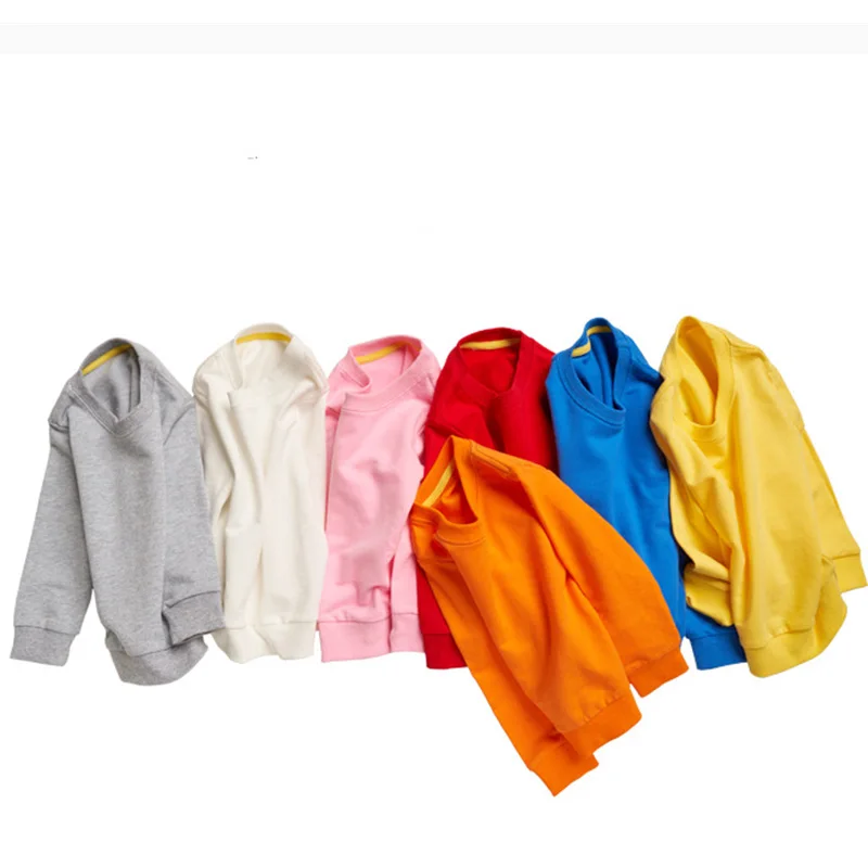 Детский свитер с длинными рукавами; осенний модный свитер для маленьких мальчиков и девочек; хлопковая одежда ярких цветов с круглым вырезом; детская верхняя одежда