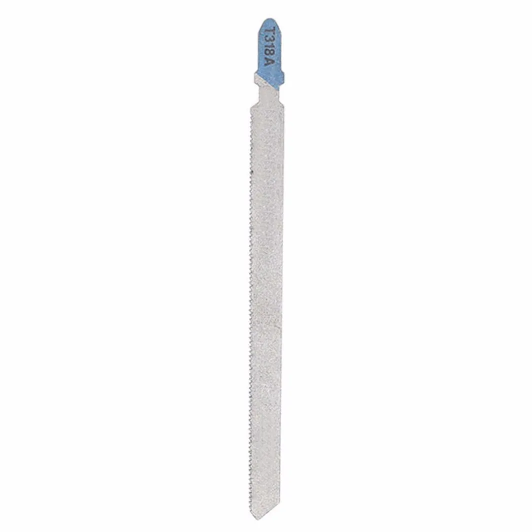 DWZ 5pcs T318A HCS Curved Extra Long Jigsaw Blades for Metal Cutting 132mm Length