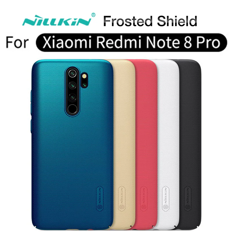 

for Redmi Note 8 Pro case rugged cover. original nillkin matte case for xiaomi redmi note 8 pro global version mobile phone