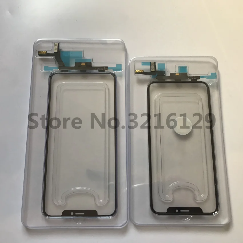 Оригинальная сенсорная панель для iPhone X 10 XS MAX XR 11 11pro max Передняя стеклянная крышка для объектива сенсорный экран дигитайзер+ TP с гибким кабелем