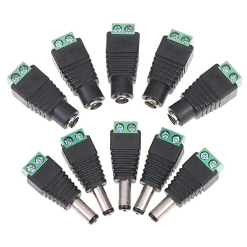 

DC Plug CCTV Camera 5.5mm X 2.1mm DC Power Cable Female Male Plug Connector Adapter Jack 5.5*2.1mm To Connection Led Strip