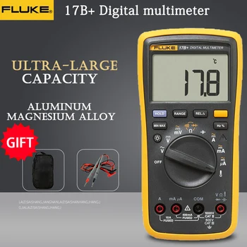 

FLUKE 17B+ Digital multimeter AC/DC Voltage Current Capacitance Ohm Temperature tester Auto/Manual Range Measurement