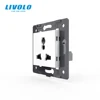 Livolo EU standard,  White Color, Multifunction Socket, 3 Pins,  Function Key For Wall Socket, VL-C7-C1C-11/12 ► Photo 1/5