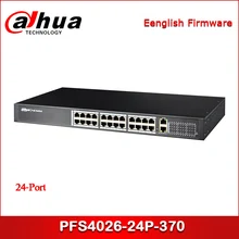 Сетевой видеорегистратор Dahua PFS4026-24P-370 24-Порты и разъёмы коммутатор питания через ethernet Поддержка IEEE802.3af, IEEE802.3at стандарт