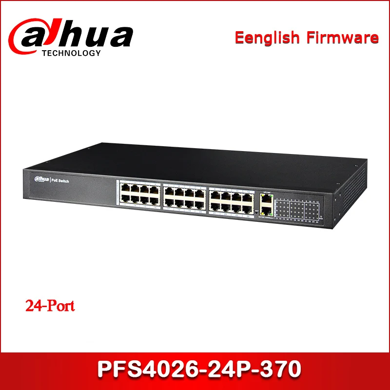 

Dahua PFS4026-24P-370 24-Port PoE Switch Support IEEE802.3af, IEEE802.3at standard