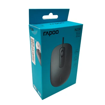 

Rapoo mouse N200 Original Optical Gaming Mouse Wired Mouse with 1600DPI Notebook Desktop Mouse Business Office Mouse