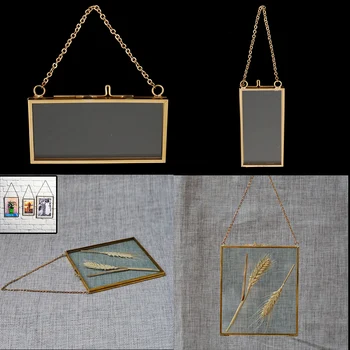 

2Pcs Double Side Hanging Photo Picture Frame Plant Specimen Frame