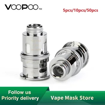 

Original 5pcs 10pcs 50pcs VOOPOO PNP Coil for Drag Baby Trio 0.6ohm/0.8ohm/1.2ohm PnP R1/M2/C1 Electronic Cigarette Coil Head