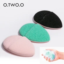 O.TWO.O, 1 шт., КАПЛЕВИДНАЯ губка, моющаяся пуховка, волшебная, ленивая, очищающая пудра, пуховка, практичная, для снятия макияжа, пуховка