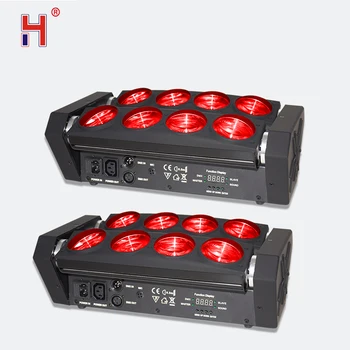 

Good Quality Moving Head Light LED Spider 8x12W RGBW Beam Light professional stage light (2pcs/lot)