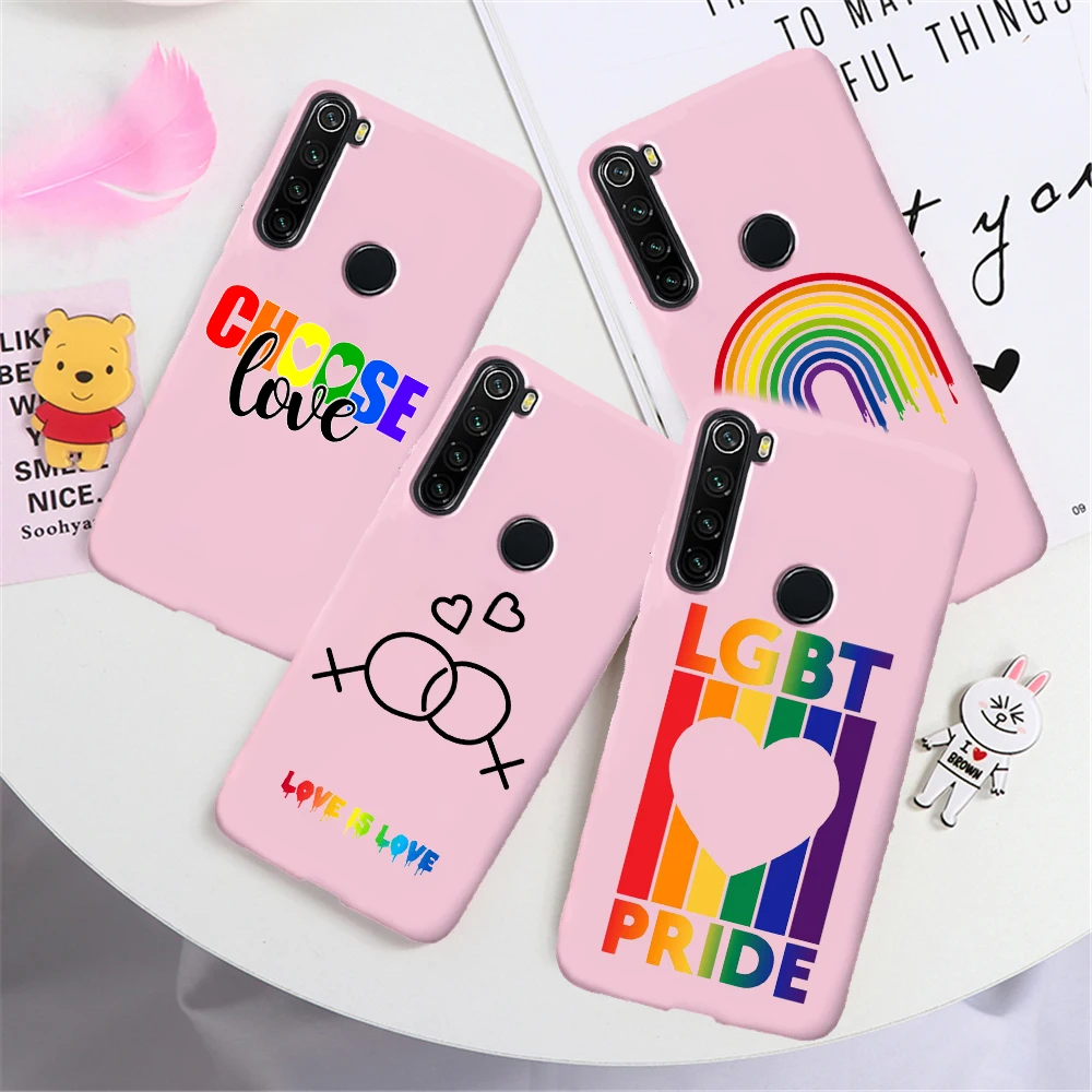 Чехол радужной гордости для геев лесбиянок ЛГБТ Xiaomi Mi 10 CC9 9 SE 9T Mi9T 8 Lite на Redmi Note 8T K30