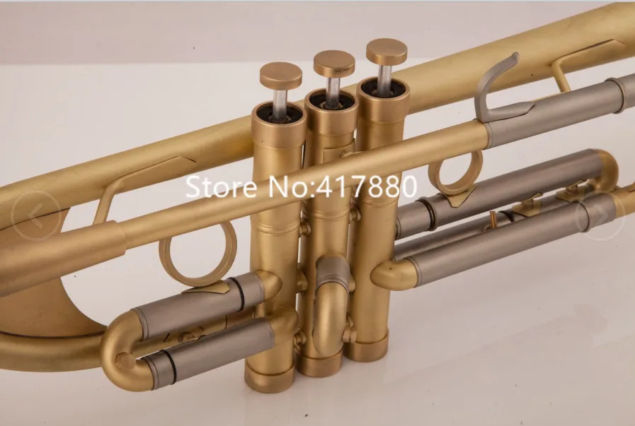 Falling Tune Bb Trumpet Mouthpiece brass Musical instrument with Case, Glover