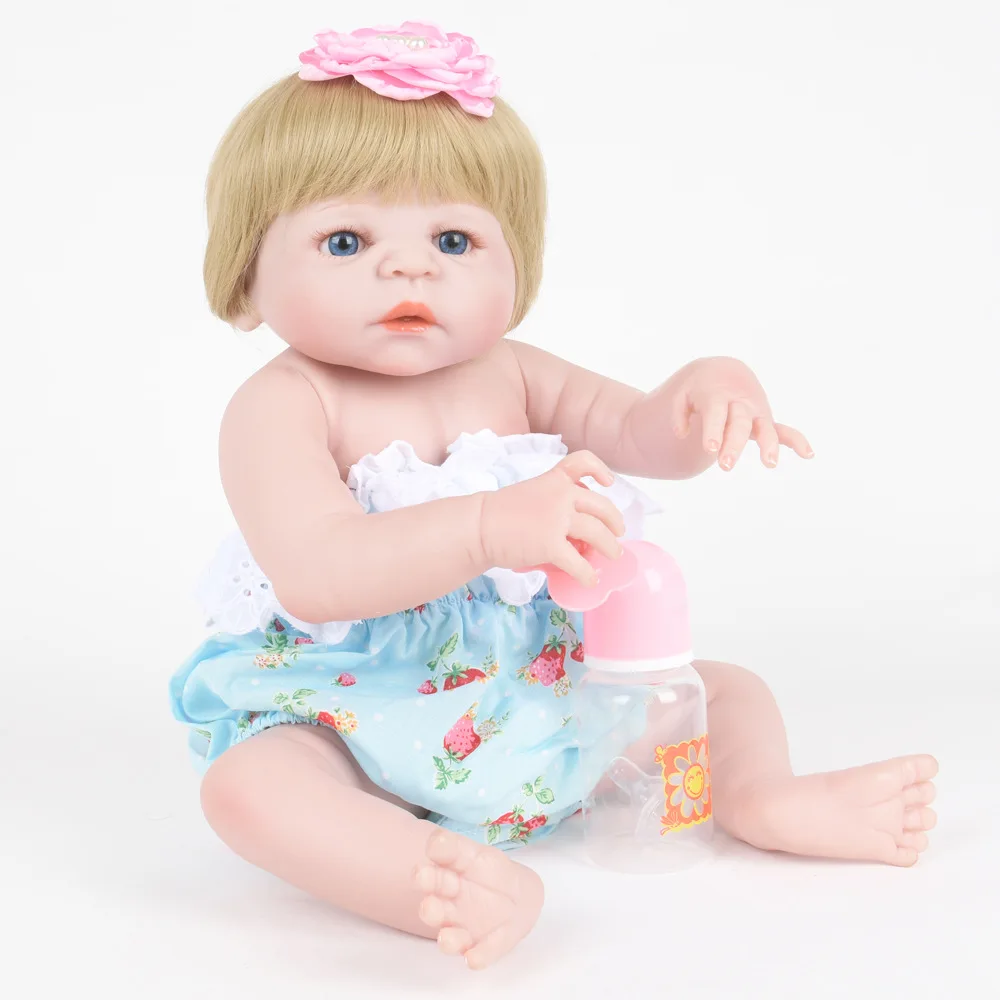 

New Style Hot Sales Reborn Baby Doll Simulated Doll Infant Full Plastic Glue Photography Early Children Teach Gift Accompany Toy