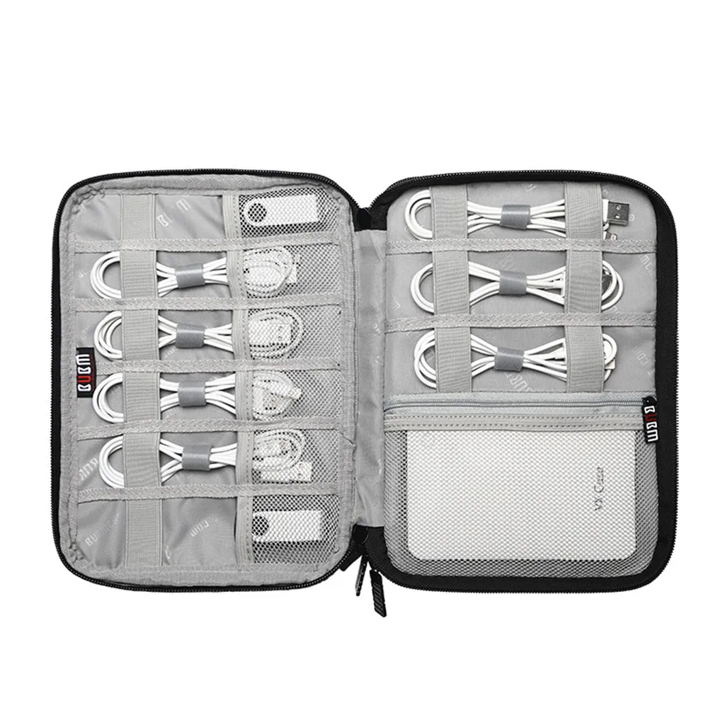 Earphone Cable Organizer Bag USB Digital Storage Pouch Organizer Kit Digital Gadget Devices Earphone Pen Travel Portable A Z816