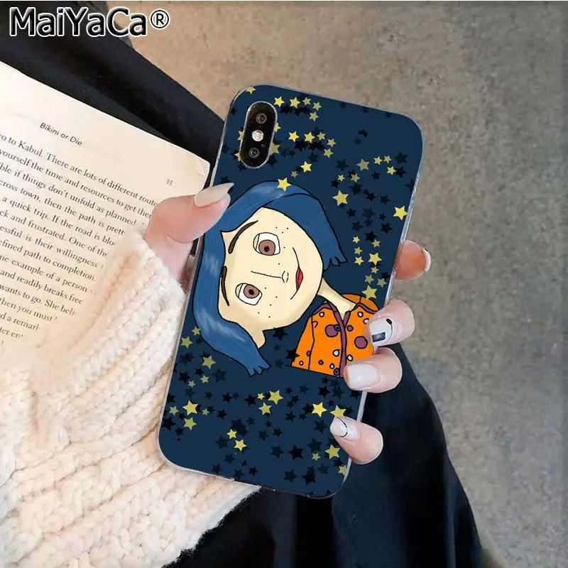 MaiYaCa Coraline и Волшебная Дверь рукоделие принт рисунок телефона чехол для Apple iphone 11 pro 8 7 66S Plus X XS MAX 5s SE XR