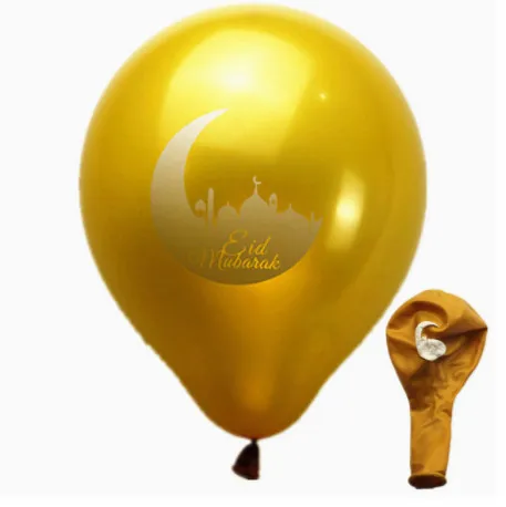 100 шт. EID MUBARAK декоративный шар s Рамадан и Eid украшения Мусульманский Исламский декоративный шар Рамадан Мубарак вечерние принадлежности
