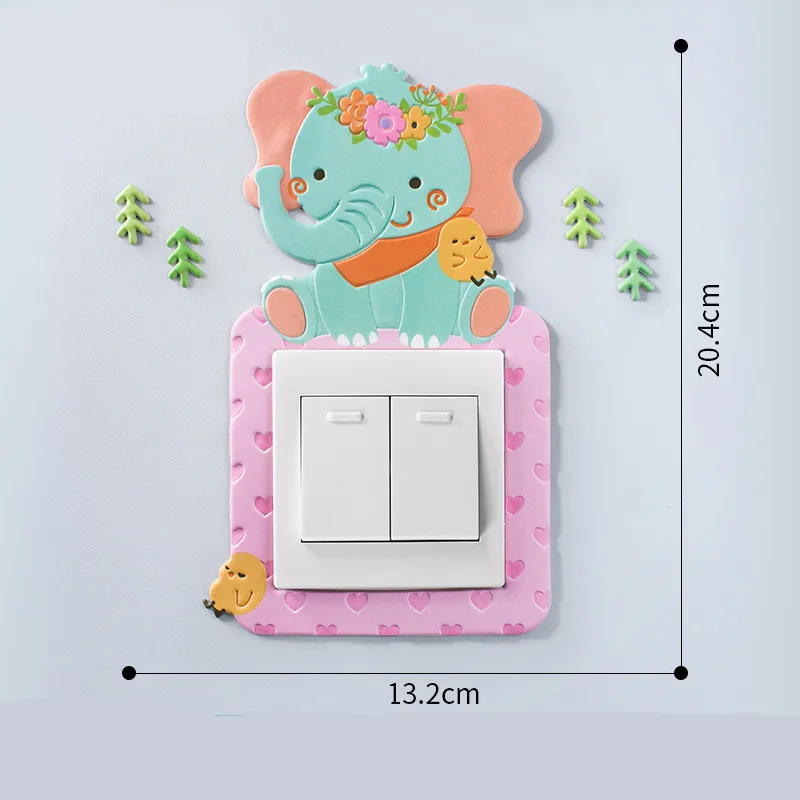 Животное Единорог Фламинго крышка мультфильм декор комнаты 3D Настенный