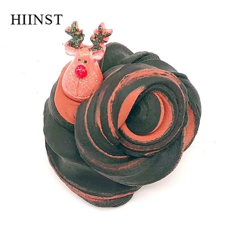HIINST, рождественские игрушки, слизи, грязь, мультяшный снеговик, лось, Санта-Клаус, колокольчик, игрушка, Колокольчик для снятия стресса, слайм для взрослых, игрушки для снятия стресса