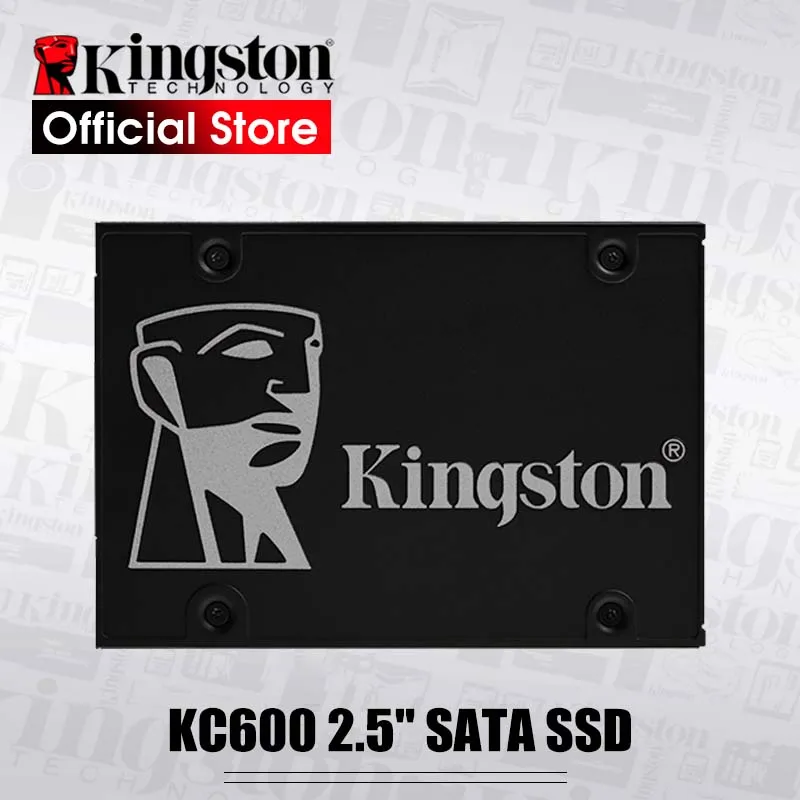 Kingston KC600 SSD 256 ГБ 512 ГБ 2,5 дюйма SATA III HDD жесткий диск HD SSD ноутбук ПК 1024 ГБ Внутренний твердотельный накопитель