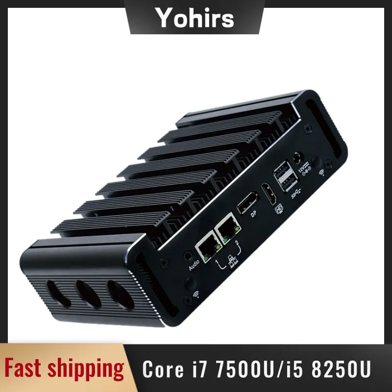 Мини-компьютер Pfsense маршрутизатор Nuc Intel Core i7 7500U i5 6200U 8250U DDR4 2 гигабитных LAN DP HDMI Linux