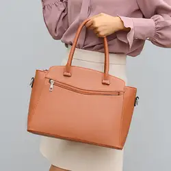 2019 модная трапециевидная Наплечная Сумка для женщин большой емкости женская короткая женская сумка с верхней ручкой высокого качества
