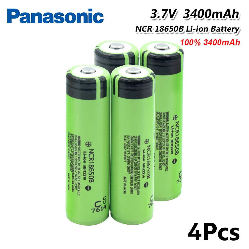 Аккумулятор Panasonic 18650 NCR 18650B 3400mah литиевый аккумулятор 3,7 V ток разряда 20A для светодиодный фонарик