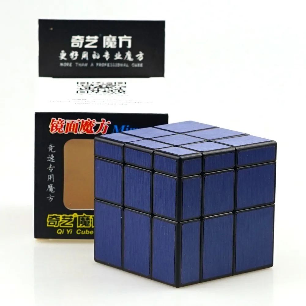 Qiyi 3x3x3 куб Тип волшебное зеркало лапша Раннее детство ребенок оксифилла игрушки специальная форма Спиннер металлические магнитные шарики