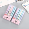 4Pcs/Set Cute Cat Erasable Pen 0.38mm Washable Magical Gel Pen Blue Ink Refills Kids School Stationery Office Accessories ► Photo 3/4