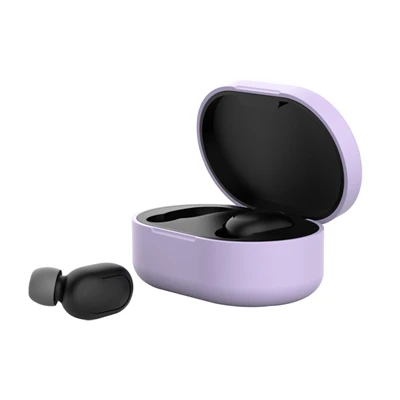 Style 2 Purple Hangrui чехол для наушников Xiaomi Redmi Airdots Youth TWS Bluetooth наушники RedMi Airdots карамельный цвет силиконовый защитный чехол - Цвет: Style 2 Purple