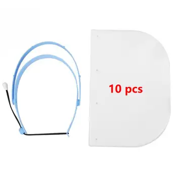 

1/5/10Pcs Protective Face Masks Dental Detachable Face Shield Anti-Fog Dustproof Replacement Covers Protective Head-Mounted Mask