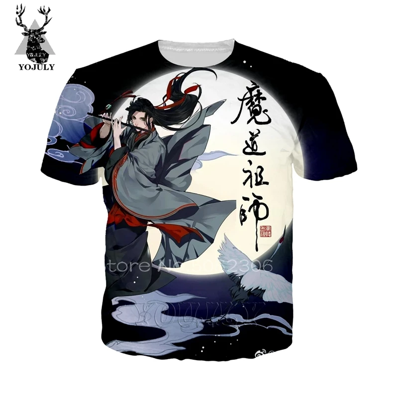 Grandmaster mo dao zu shi wei wu xian/футболка с изображением чужих вещей, футболка с 3D принтом, толстовка lil, футболка с открытым носком, уличная одежда в стиле хип-хоп 237