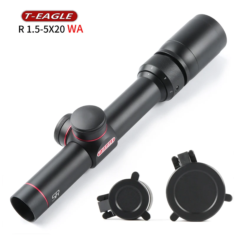 T EAGLE SR1.5-5X20 WA HK Hunting RiflesScope Duplex Reticle Rifle Scope Tactical Optical Gun Sight Shock Proof with Cover rifle scope