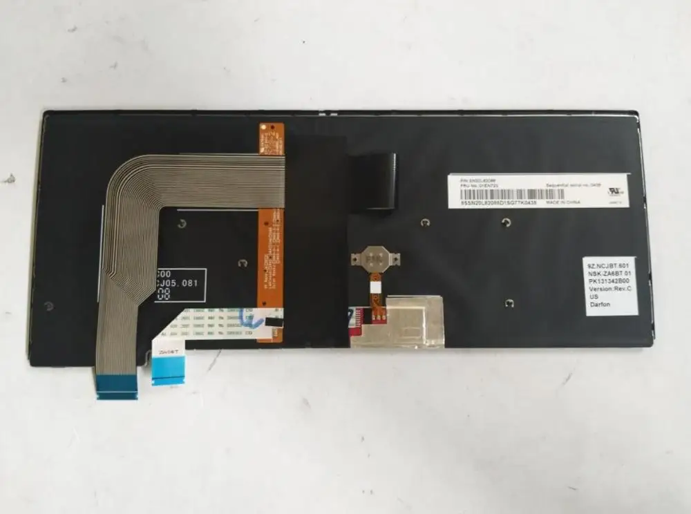 Для lenovo Thinkpad T470S 13 Gen 2 US английская клавиатура с подсветкой FRU 01EN723 01EN682 SN20L82088