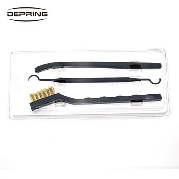 

3pc Gun Care Cleaner Shotgun Rifle Cleaning Brass Brush Bristle Brush Pick Gun Cleaning Kit Set for Hunting Gun Accessories