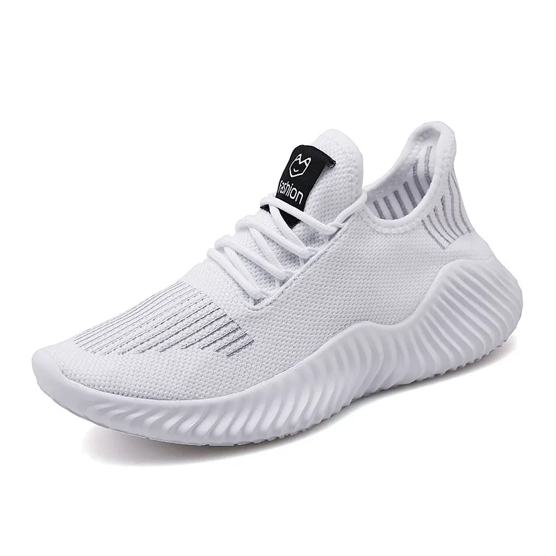 

MOOREGOOD Outdoor Running Shoe Jogging Walking Sport Shoes Lace-up Athietic Breathable Blade Sneaker Non-slip Soft Size 39-47