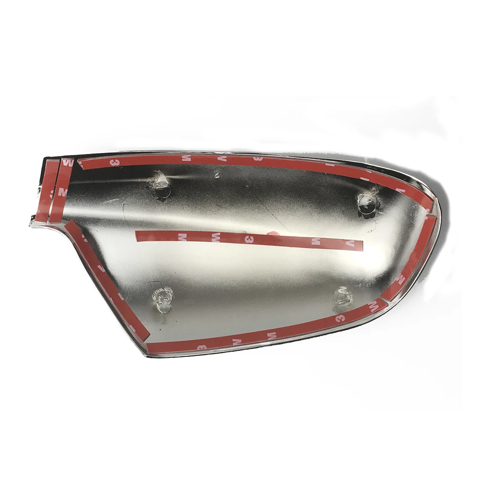 SUNYANG Summer Solstice Fit for 2004-2012 Peugeot 307 CC SW 407 Türseite Flügelspiegel Chromabdeckung Rückansicht Kappe Zubehör 2 STÜCKE Pro Set Auto Stecken Color : Silver