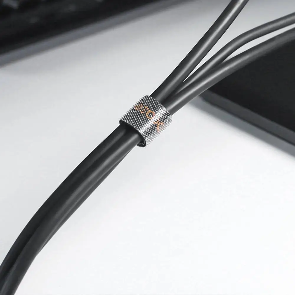 xiaomi Bcase tearable magic sticker кольцевой диск magic tie cable с гаджетом 1 м/3 м липучка умный дом - Цвет: black 3m