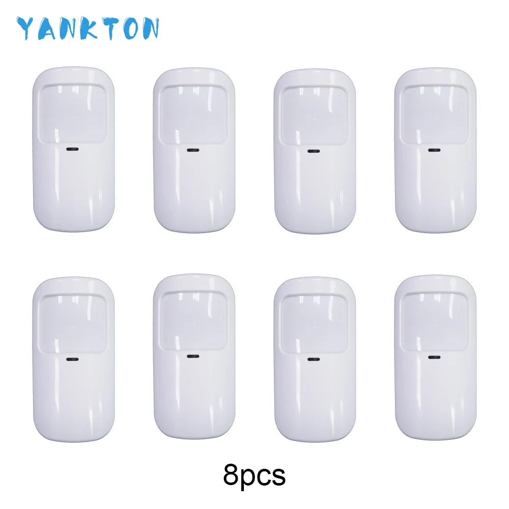 YK-007-P10-A-8pcs Tuya 433 МГц умный беспроводной Wi-Fi PIR детектор движения датчик сигнализации инфракрасный датчик для домашней сигнализации хост ПЭТ-детектор - Цвет: YK-007-P10-A-8pcs