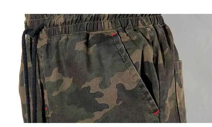 estilo exército, calças casuais, cintura elástica, roupas masculinas