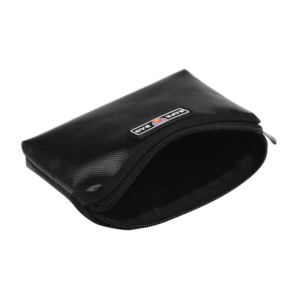 Liquid Silicone Material Heat Insulation Fireproof Waterproof Document Bags Fire and Water Resistant Safe Bag Zippered for Cash