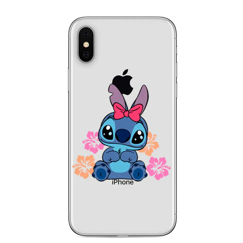 Милые чехлы для телефонов с узором из стежков для Coque iPhone X 5 5S SE 6 6S 7 7Plus 8 Plus X XR XS MAX, Прозрачная силиконовая Мягкая задняя крышка