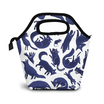 

Animals Lunch Bag Boxes Bags Portable Insulated Picnic Food Box for Women Men