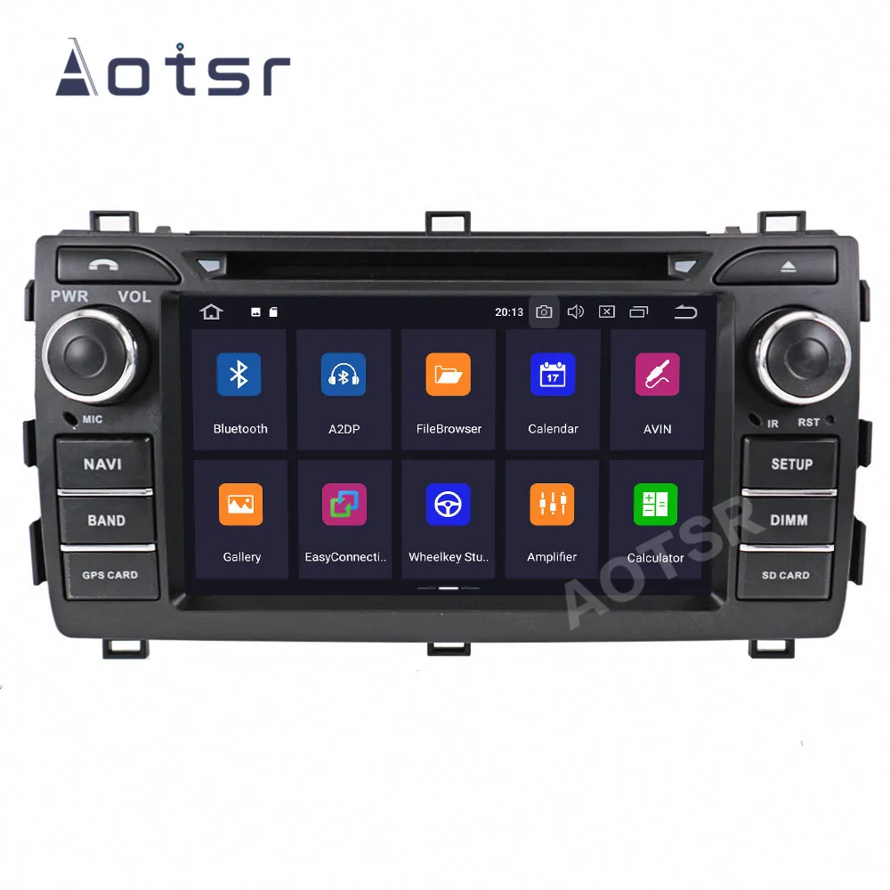 Автомагнитола AOTSR 2 Din Android 10 для Toyota Auris 2013-2015 центральный мультимедийный плеер