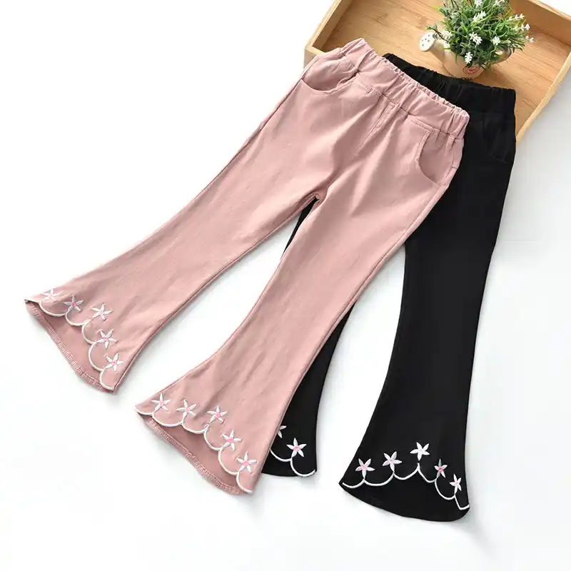 girls flared trousers