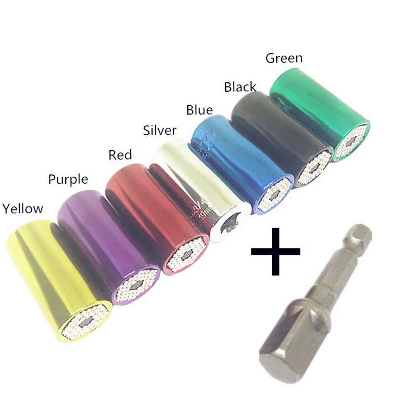 

7-19mm Universal Sleeve Torque Wrench Head Cr-v Material Socket Sleeve Spanner Key Gator Magic Grip Multi Hand Tools