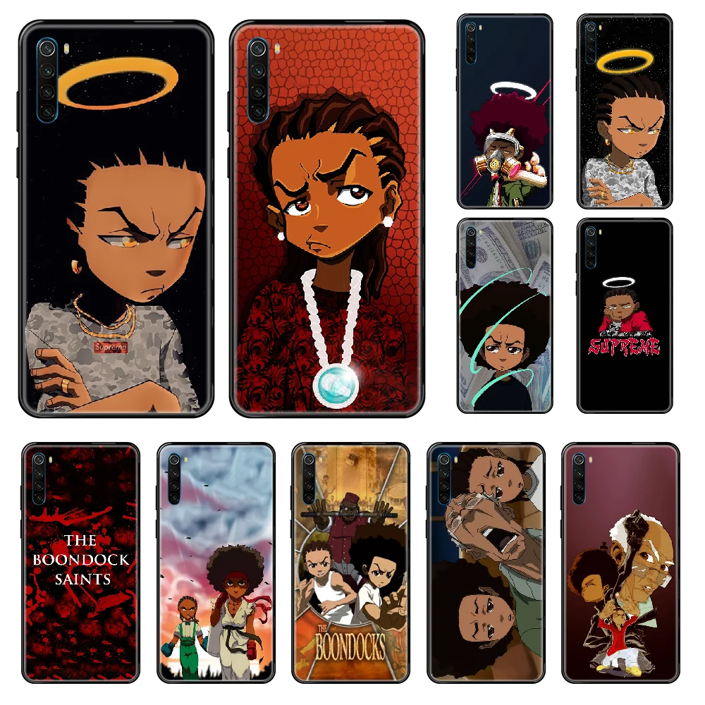 Чехол для телефона с аниме Boondocks Xiaomi Redmi Note S2 4 5 6 7 8 A S X Plus Pro черный мягкий чехол 3D
