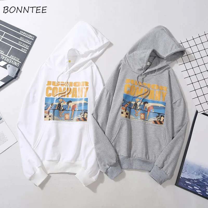

Hoodies Women Soft Loose Fashion Sweet Korean Style High Quality Pullover Hooded Womens Leisure Long Sleeve Clothing 2019 Chic