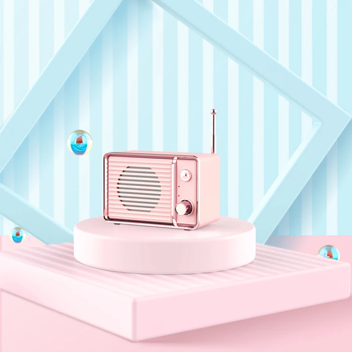 Ретро Ностальгический Мини Bluetooth динамик тяжелый бас 3D стерео объемный динамик s DQ-Drop