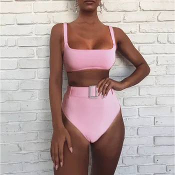 

#Z2 Sexy Bikini Set Women Push Up High Waist Two Piece Bikini Swimwear Women Swimsuit Bikini Set Beachwear Maillot De Bain Femme